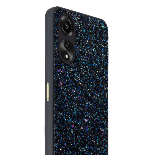 Sparkling Glitter Sequin Case with Camera Shield Back Cover For Oppo A78 5G