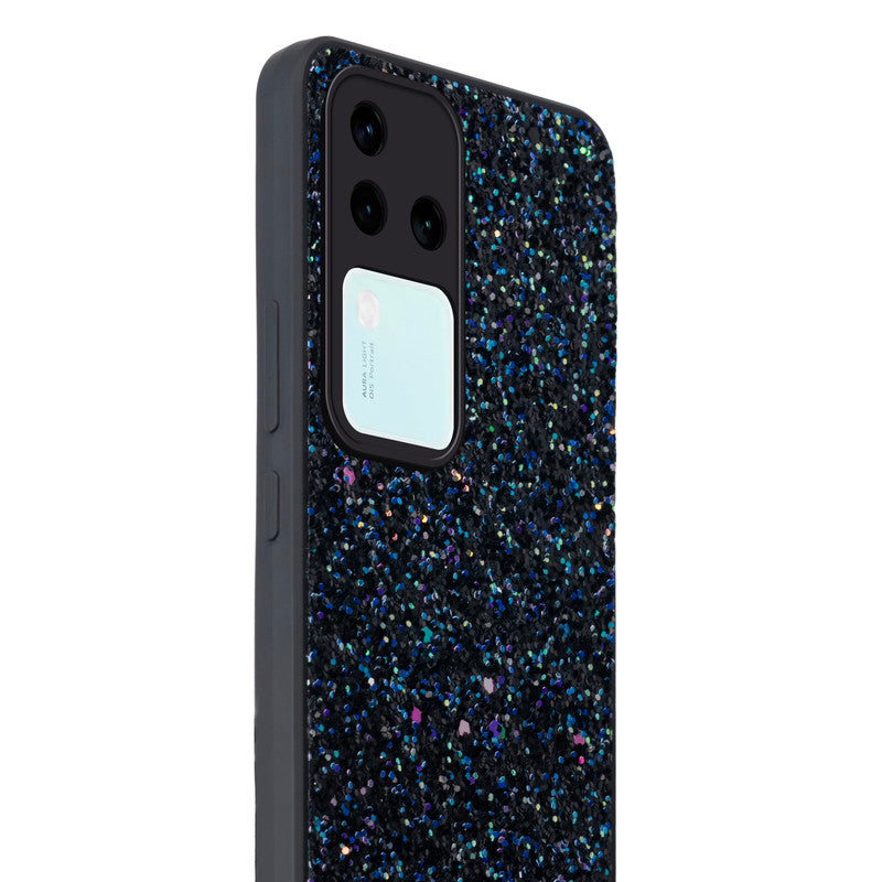 Sparkling Glitter Sequin Case with Camera Shield Back Cover For Vivo V30 Pro 5G