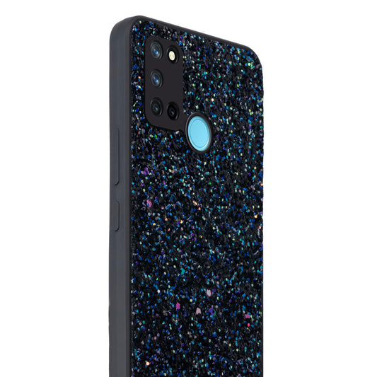 Sparkling Glitter Sequin Case with Camera Shield Back Cover For Realme 7i