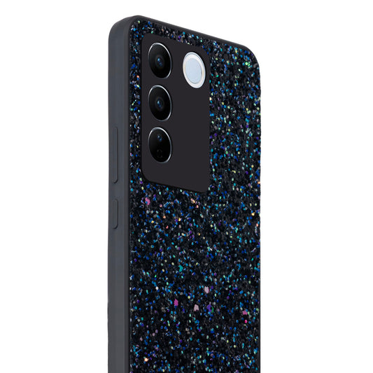 Sparkling Glitter Sequin Case with Camera Shield Back Cover For Vivo V27 5G