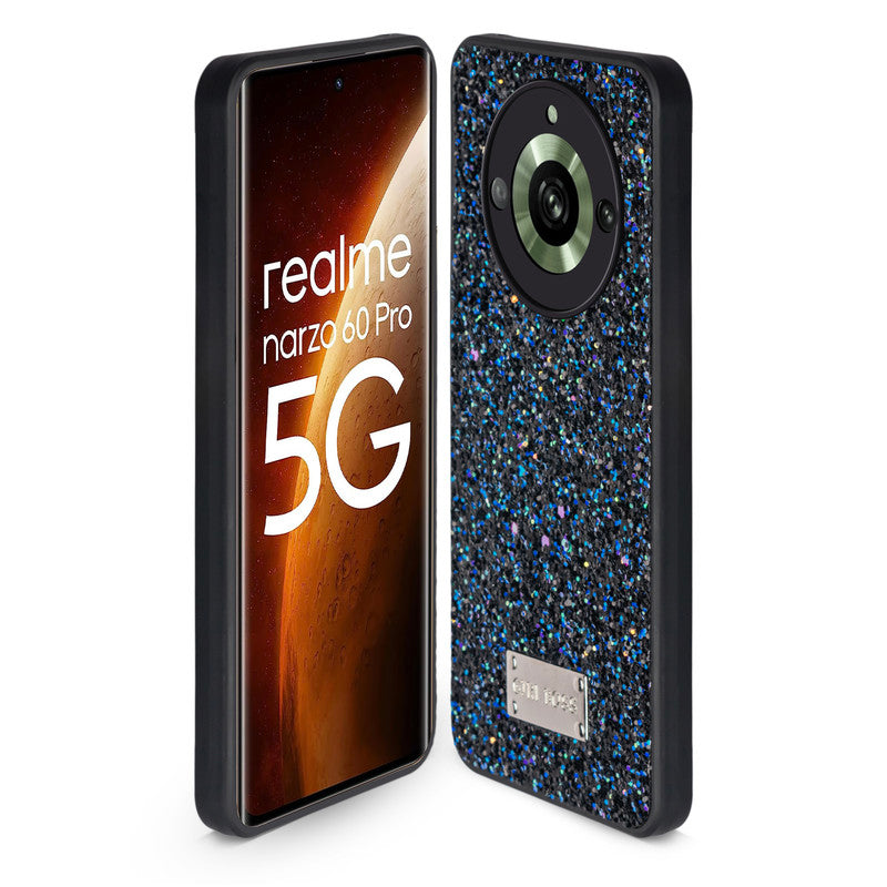 Sparkling Glitter Sequin Case with Camera Shield Back Cover For Realme 11 Pro Plus 5G