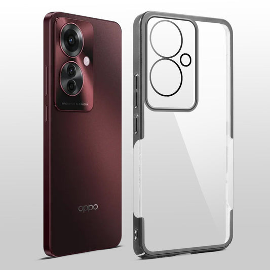 Crystal Clear Premium Shiny Edges Hard Back Case For Oppo F25 Pro 5G