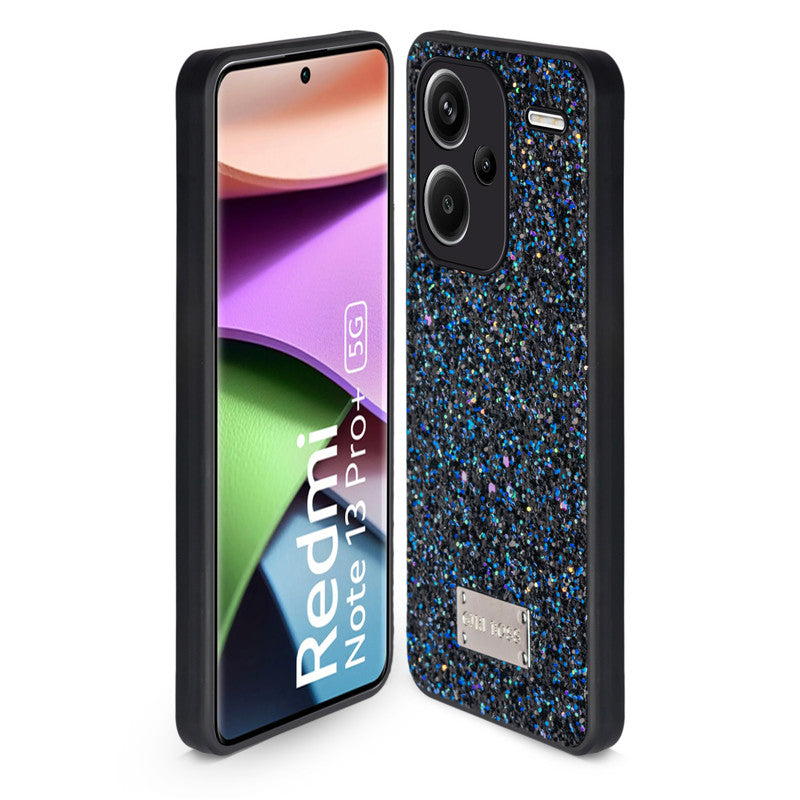 Sparkling Glitter Sequin Case with Camera Shield Back Cover For Redmi Note 13 Pro Plus 5G
