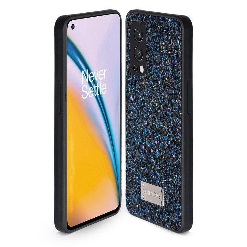 Sparkling Glitter Sequin Case with Camera Shield Back Cover For Oneplus Nord 2 5G