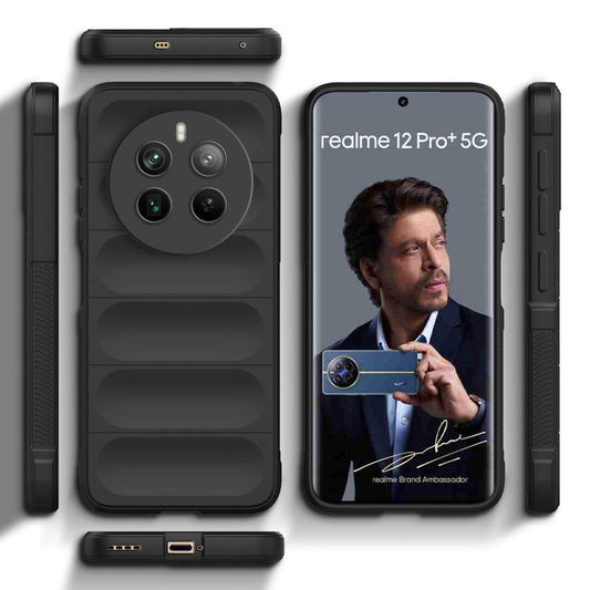 Liquid Silicone Comfort Grip Soft Touch Matte TPU Case for Realme 12 Pro 5G