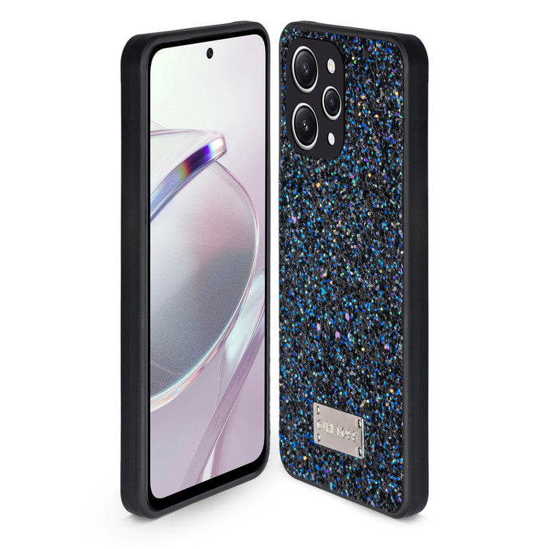 Sparkling Glitter Sequin Case with Camera Shield Back Cover For Redmi 12 4G