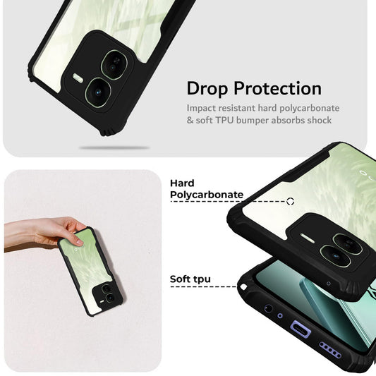 Premium Acrylic Transparent Back Cover for iQOO Z9x 5G