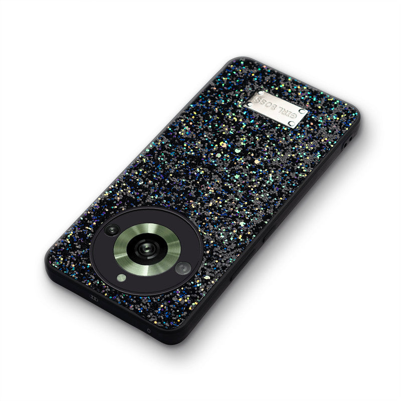 Sparkling Glitter Sequin Case with Camera Shield Back Cover For Realme 11 Pro 5G