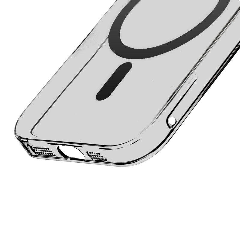Colored Transparent Anti-Yellowing Wireless Charging Support Case For Apple iPhone 15 Pro Max