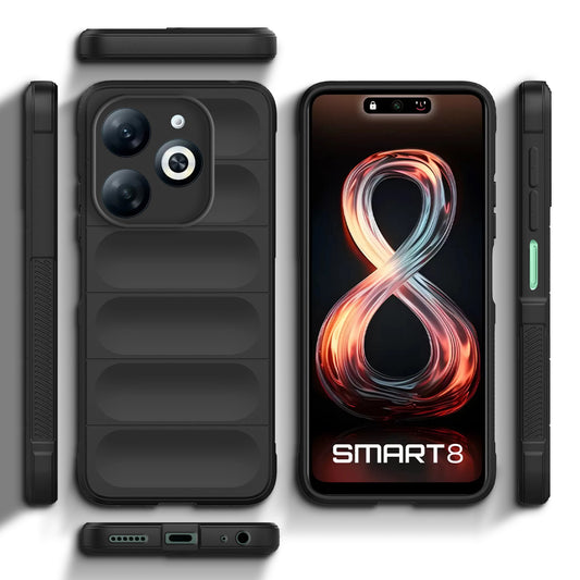 Liquid Silicone Comfort Grip Soft Touch Matte TPU Case for Infinix Smart 8