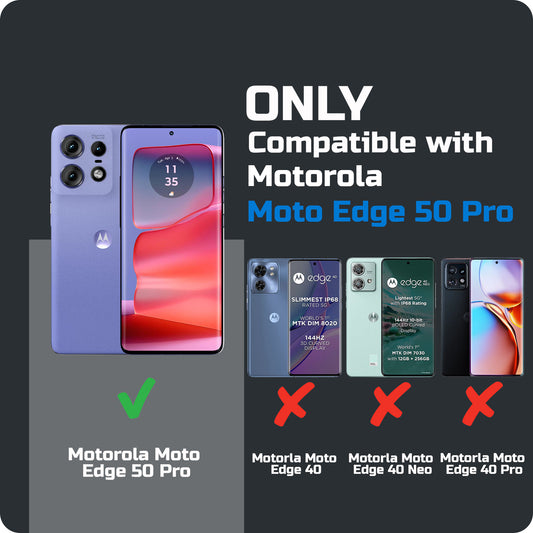 Liquid Silicone Comfort Grip Soft Touch Matte TPU Case for Motorola Moto Edge 50 Pro 5G