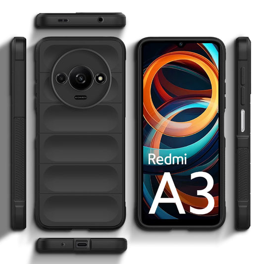 Soft Silicone Comfort Grip Back Cover Case For Redmi A3 2024