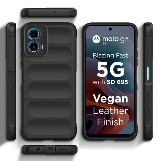 Liquid Silicone Comfort Grip Soft Touch Matte TPU Case for Motorola G34 5G