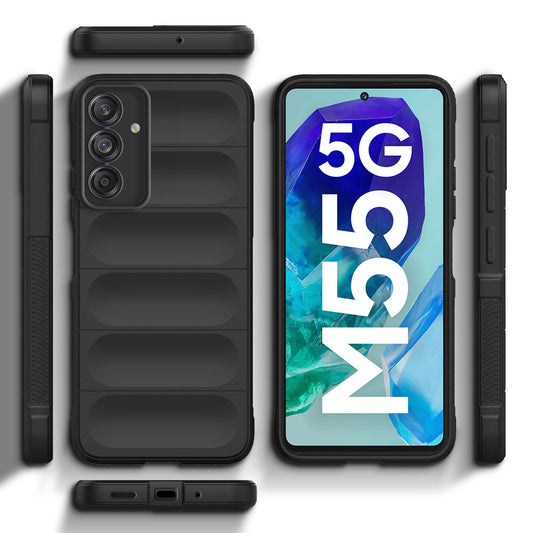 Liquid Silicone Comfort Grip Soft Touch Matte TPU Case for Samsung M55 5G