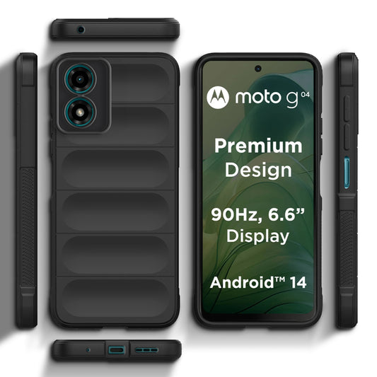 Soft Silicone Comfort Grip Back Cover Case For Motorola G04