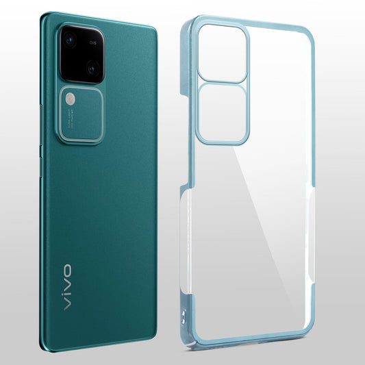 Crystal Clear Premium Shiny Edges Hard Back Case For Vivo V30 5G