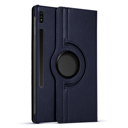 360 Degree Rotating PU Leather Tablet Flip Cover For Samsung Tab S7 Plus