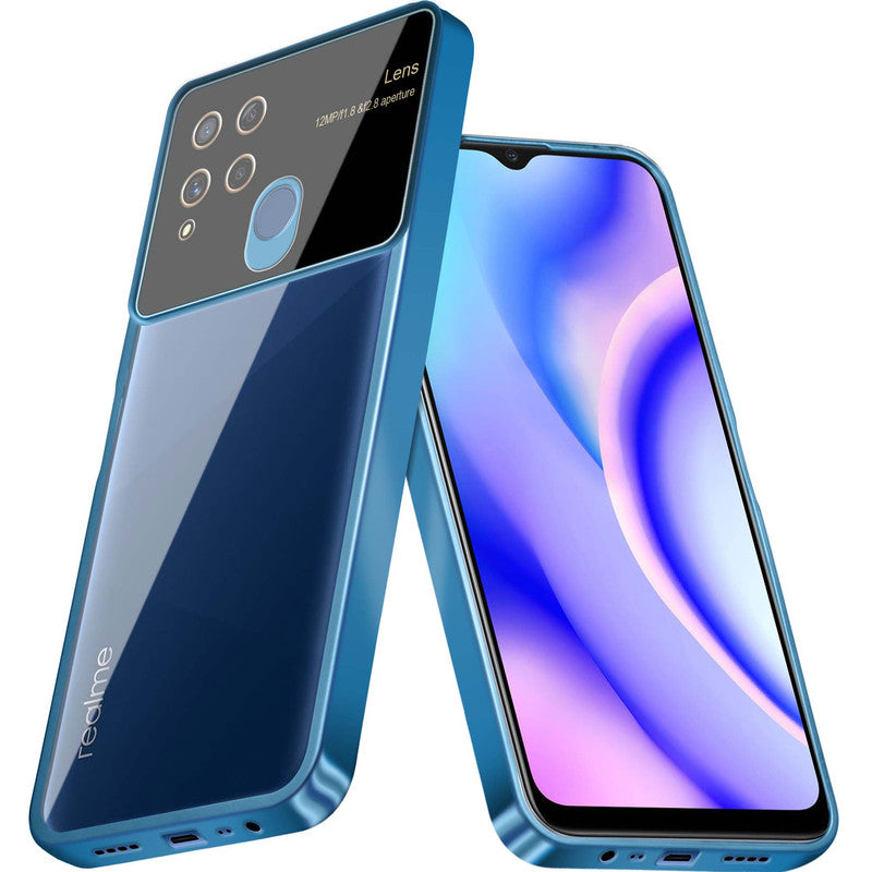 Lens Camera Protection Chrome Case For Realme C15