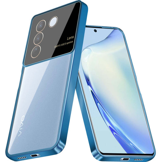 Lens Camera Protection Chrome Case For Vivo V27 5G