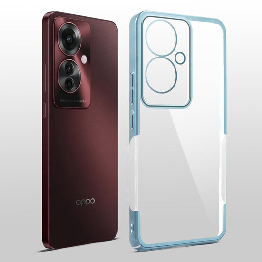 Crystal Clear Premium Shiny Edges Hard Back Case For Oppo F25 Pro 5G