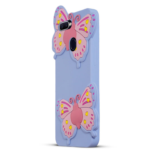 3D Vibrant Butterfly Silicone Phone Case For Oppo F9 Pro