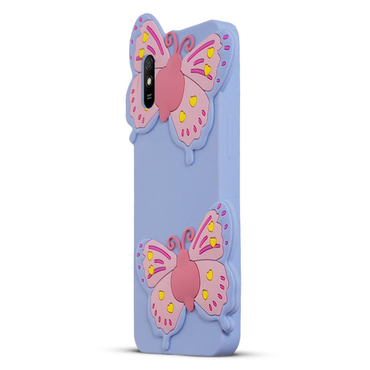 3D Vibrant Butterfly Silicone Phone Case For Redmi 9A