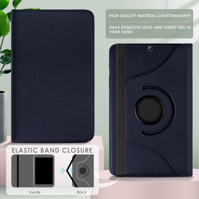 360 Degree Rotating PU Leather Tablet Flip Cover For Samsung Galaxy Tab S2 SM-T815