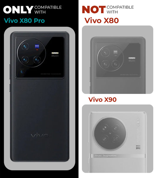 Elegant Smoky Glass Phone Case with Anti-Slip Silicone Edges Back Cover For Vivo X80 Pro 5G