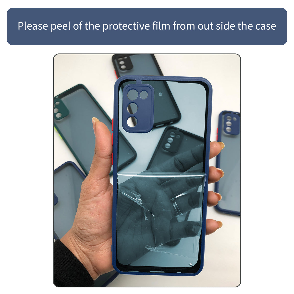 Elegant Smoky Glass Phone Case with Anti-Slip Silicone Edges Back Cover For Vivo V21e 5G