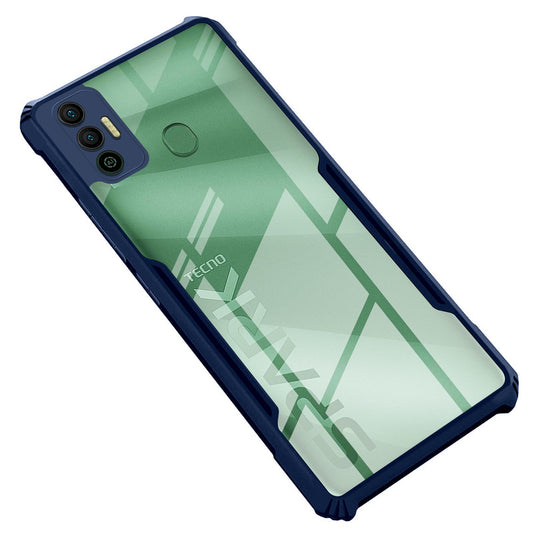 Premium Acrylic Transparent Back Cover for Tecno Spark 7