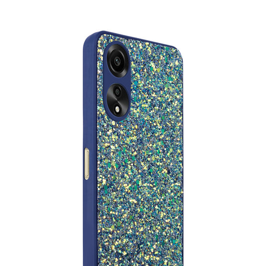 Sparkling Glitter Sequin Case with Camera Shield Back Cover For Oppo A78 5G