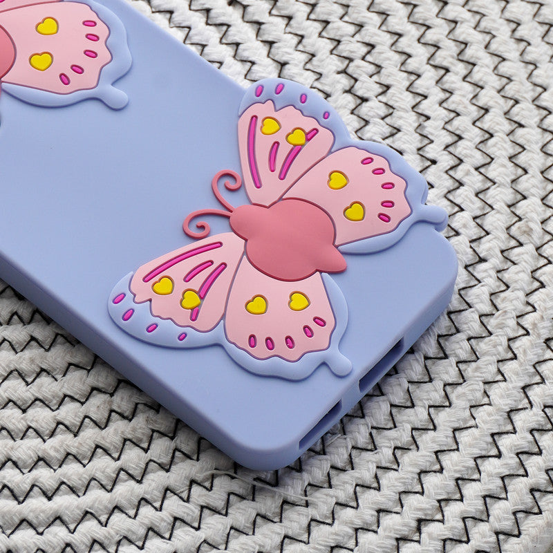 3D Vibrant Butterfly Silicone Phone Case For OnePlus Nord CE 3 5G