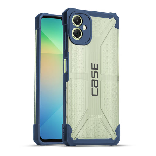 Impact-Resistant Frosty Case with Dual-Layer Protection Back Case For Samsung A06