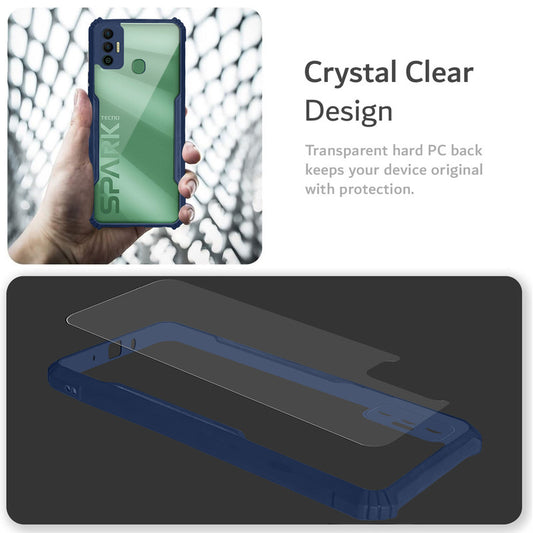 Premium Acrylic Transparent Back Cover for Tecno Spark 7