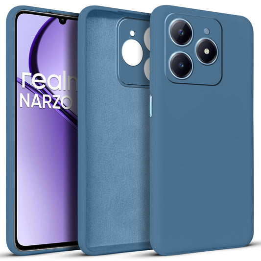 Premium Matte Silicone Back Cover for Realme Narzo N63