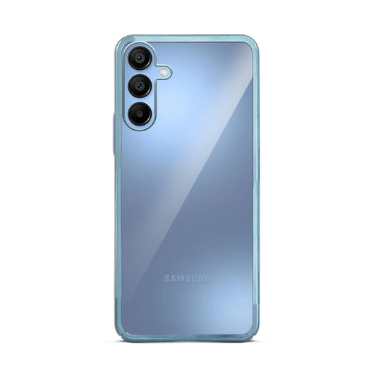 Crystal Clear Premium Shiny colorful Edges Hard Back Case For Samsung M35 5G
