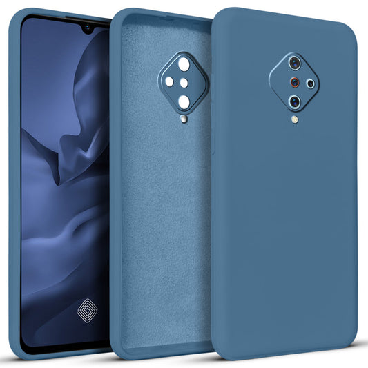 Premium Matte Silicone Back Cover for Vivo S1 Pro