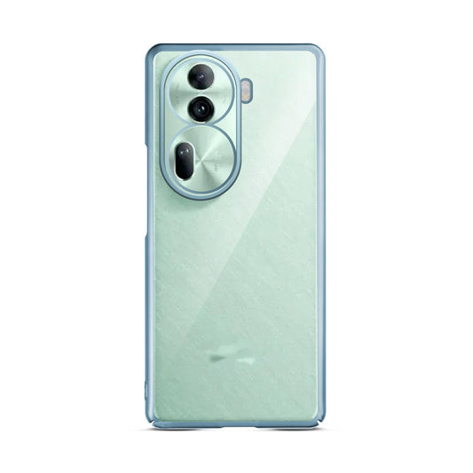 Crystal Clear Premium Shiny colorful Edges Hard Back Case For Oppo Reno 11 Pro 5G