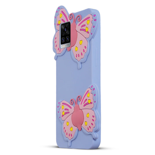 3D Vibrant Butterfly Silicone Phone Case For Vivo V20