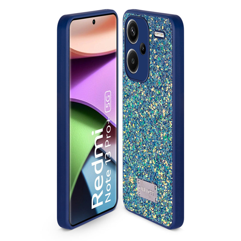 Sparkling Glitter Sequin Case with Camera Shield Back Cover For Redmi Note 13 Pro Plus 5G