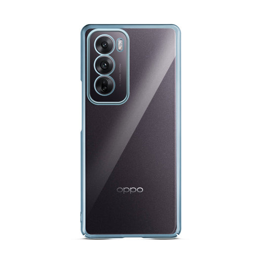 Crystal Clear Premium Shiny colorful Edges Hard Back Case For Oppo Reno 12 5G