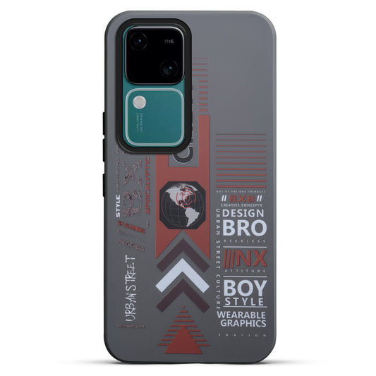 Mechanical Print Circuit Sector Print Hard Back Cover For Vivo V30 Pro 5G