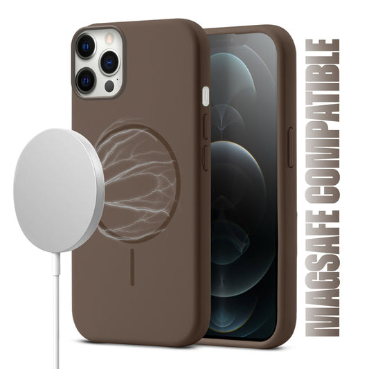 MagSafe Compatible Liquid Silicone Case For Apple iphone 12 Pro Max