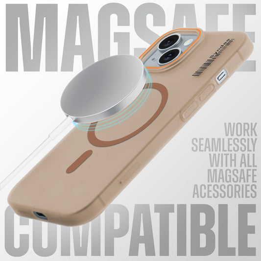 Elegant Colorful Frosted Matte Back With MagSafe Support Back Case For Apple iPhone 13
