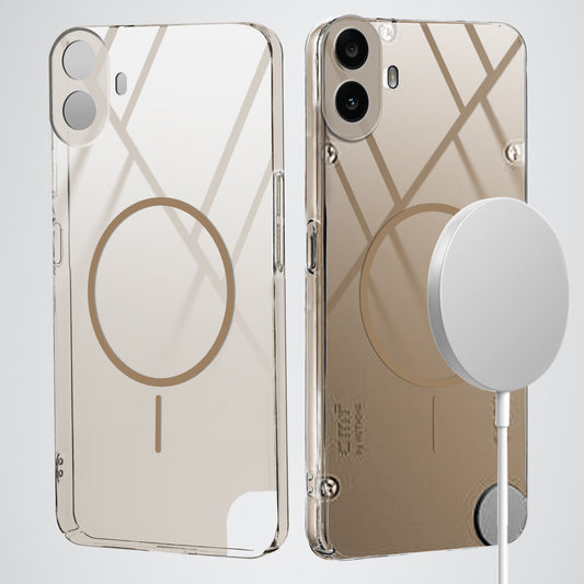 Crystal Clear Hard Back Anti-Yellowing with MagSafe Compatibility Phone Case For CMF by Nothing Phone 1