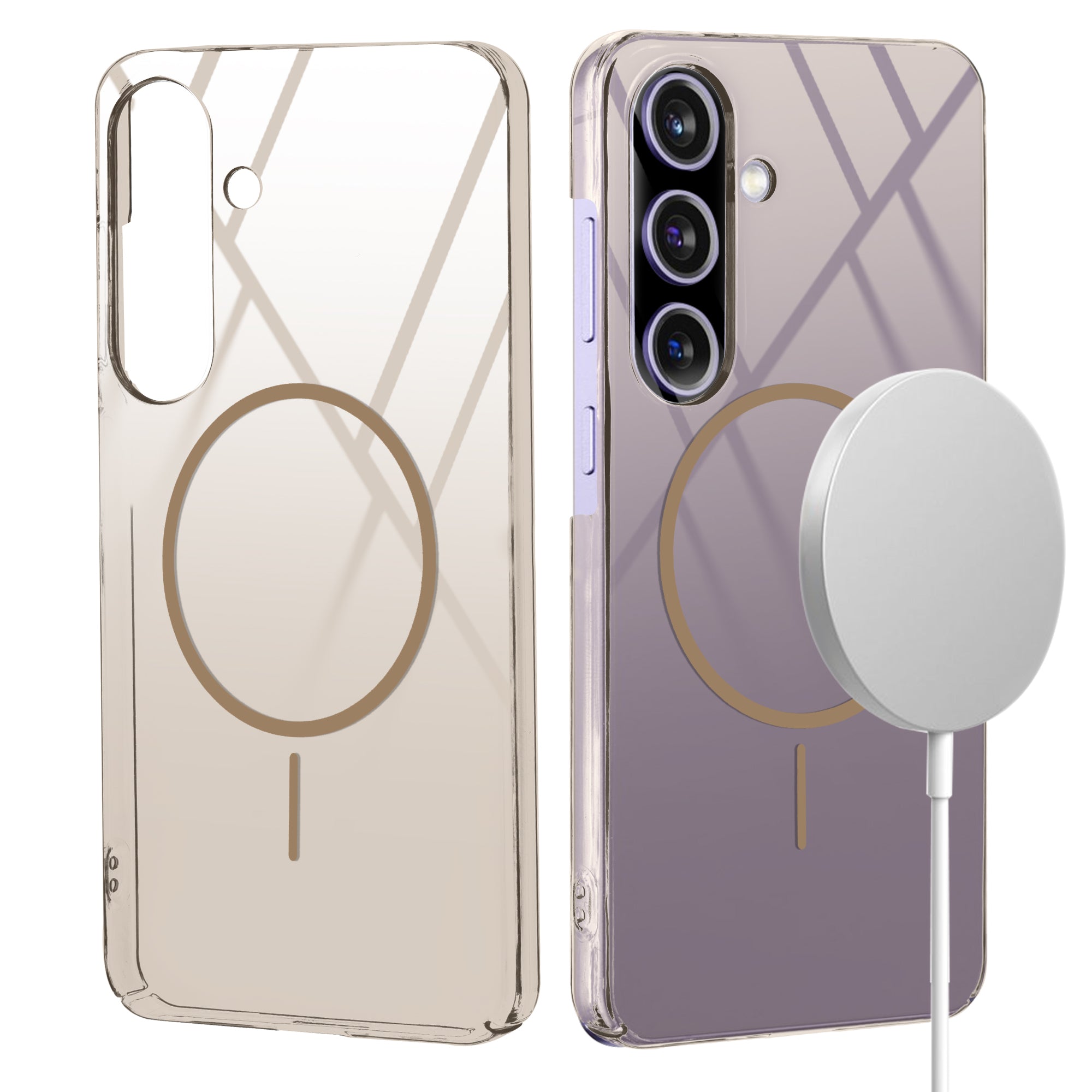 Crystal Clear Hard Back Anti-Yellowing with MagSafe Compatibility Phone Case For Samsung A56 5G