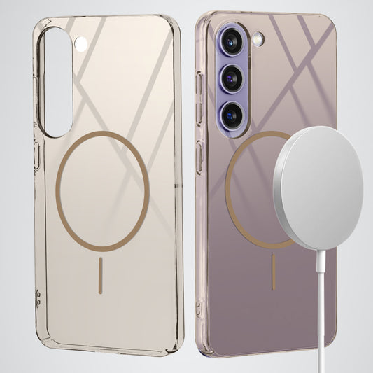 Crystal Clear Hard Back Anti-Yellowing with MagSafe Compatibility Phone Case For Samsung S23 5G