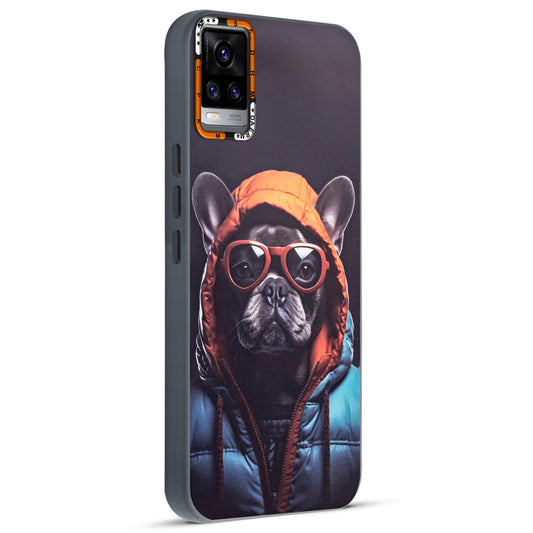 Dark Aesthetic Wild Animal Printed Back Cases For Vivo V20