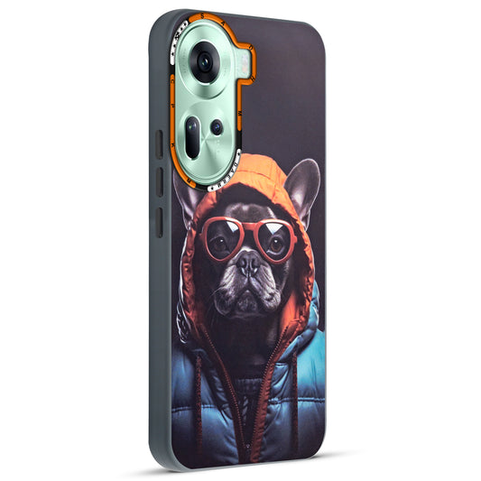 Dark Aesthetic Wild Animal Printed Back Cases For Oppo Reno 11 5G