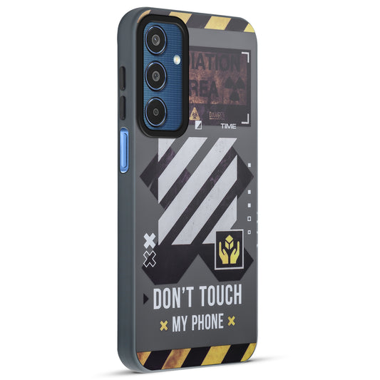 Mechanical Circuit Sector Print Hard Back Cover For Samsung M35 5G